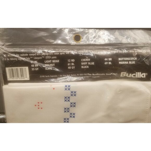 Bucilla Colorpoint Paintstitching Stitch Chef's Apron Embroidery Kit NIP - Picture 4 of 4